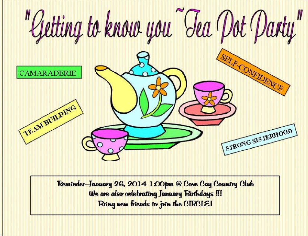 Getting To Know You January 26, 2014 Cove Cay Country Club